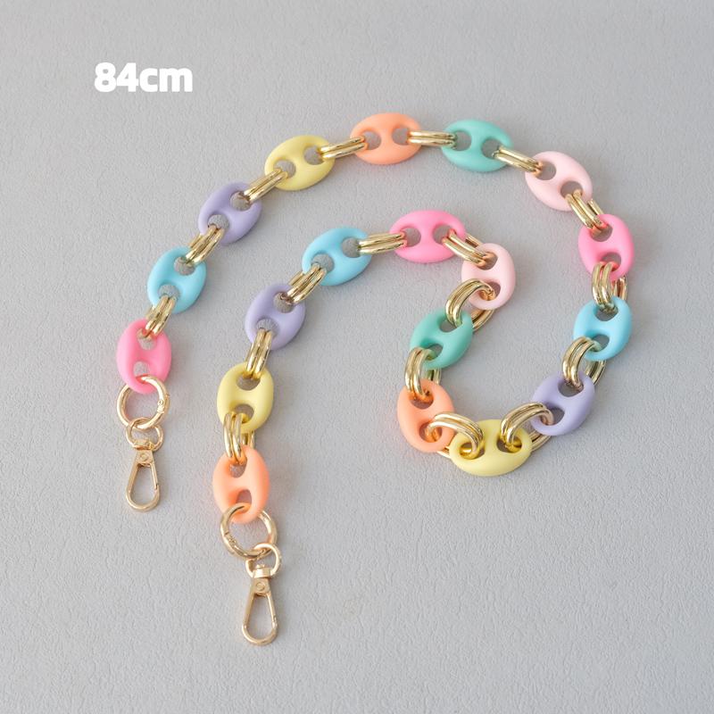 New Fashion Woman Bag Accessory Detachable Candy Acrylic Chain Cute Acrylic Luxury Strap Women Elegant Bag Shoulder Handle Chain