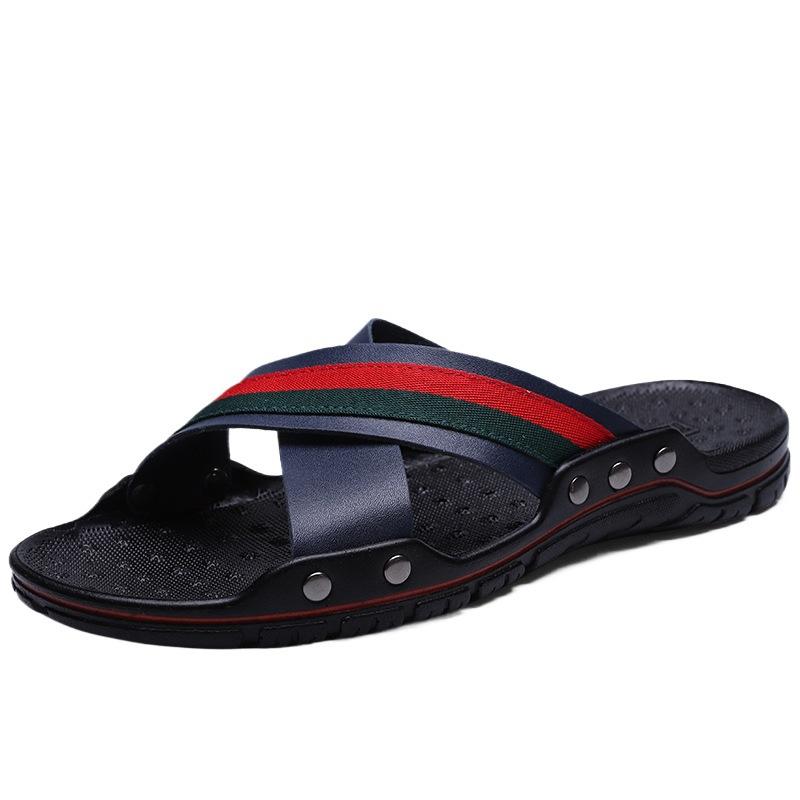 2025 Sandals 2025 Summer Large Size Lazy Casual Slippers Outdoor Men's Foot Slippers Soft Bottom Cool Slippers