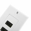 DOONJIEY Dual Port Clarity 1080P HDMI-compatible Full High Wall Plate Faceplate Socket Connector
