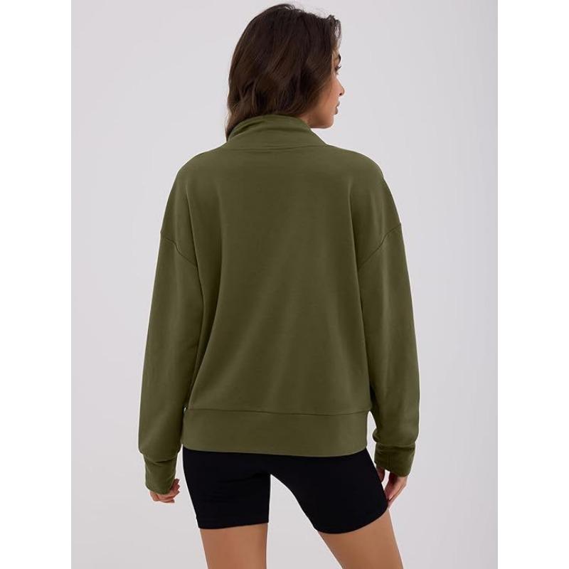 Fashionable Women's Hooded Sweatshirt Casual Pocket Top Loose Pullover