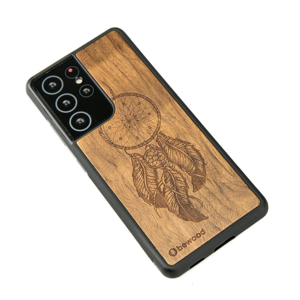 Wooden Case for Samsung Galaxy S21 Ultra Dreamcatcher imbuia