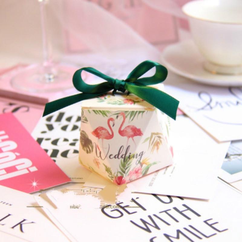 Lot de 3 boîtes à dragées multicolores pour mariage et anniversaire, avec sachets et boîtes à bonbons