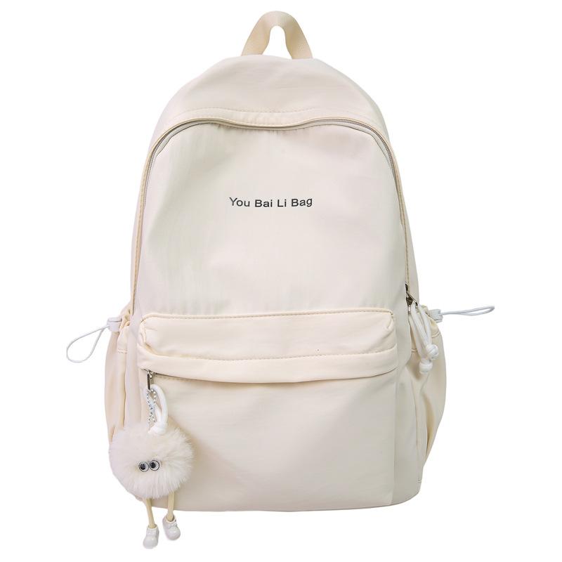 Schoolbag simple leisure class commuter backpack women travel lightweight small schoolbag junior high school girls high school college students