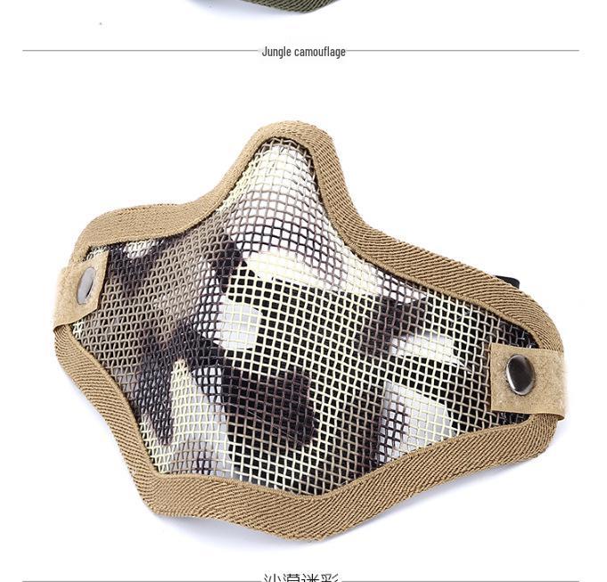 Tactical Mesh Half Face Shooting Mask - Breathable Military Protective Gear