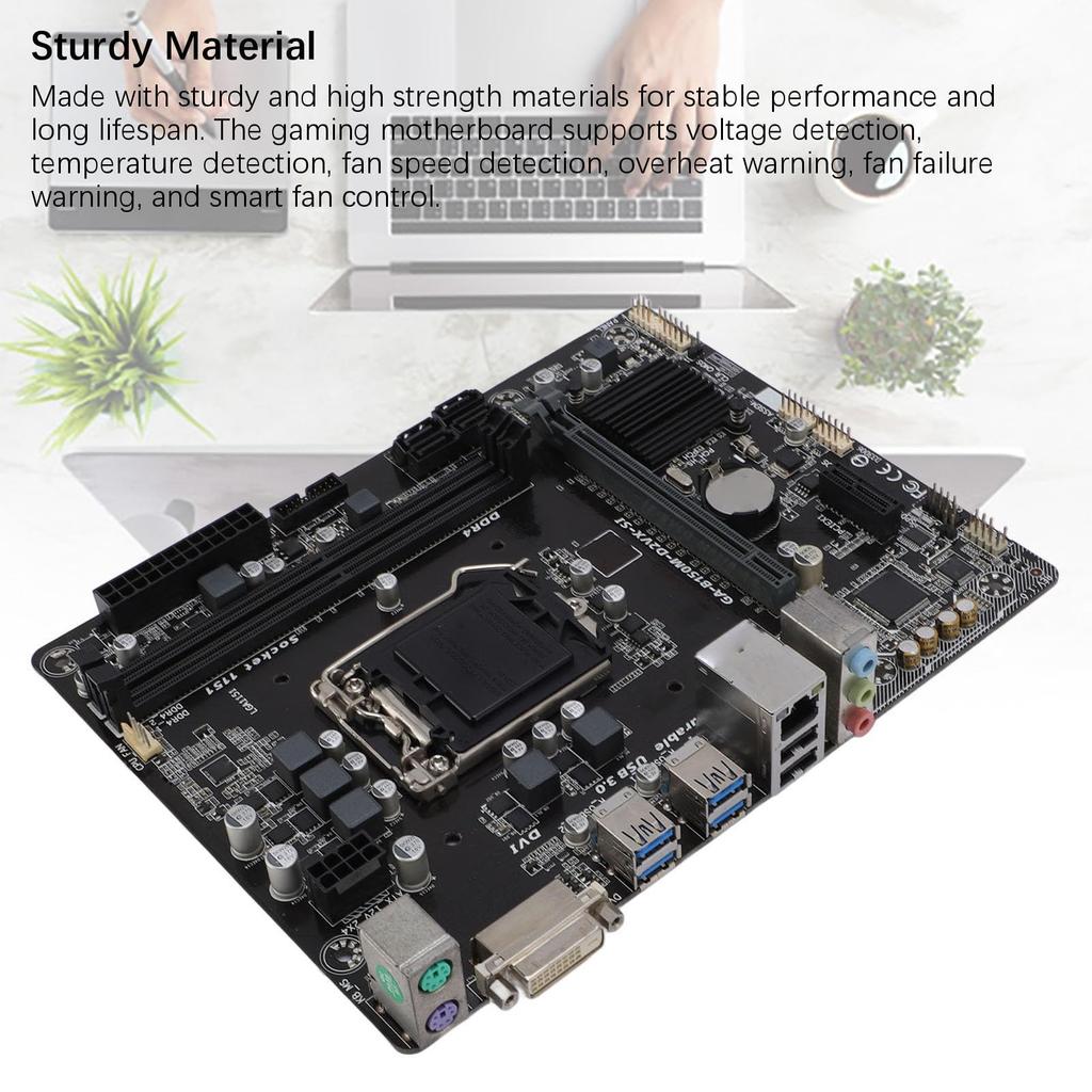 Double DDR4 memory LGA 1151 CPU Realtek ALC887 sound DVI PCIE power Realtek Gigabit Ethernet motherboard, slot, 8-channel chip, output, 3.0, 5-phase