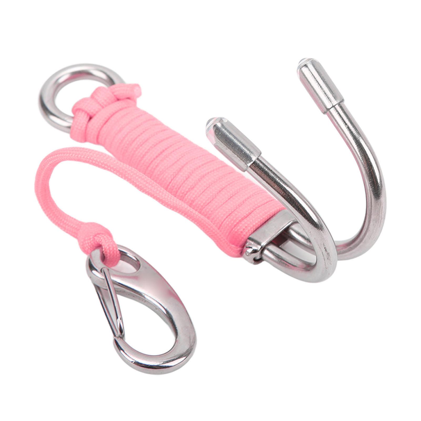 

Drift Hook Scuba Diving Double Dual Stainless Steel Drift Hook with Line for Cave Dive Pinkish