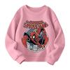 Boys and girls round neck plus velvet pullover printed top sweatshirt