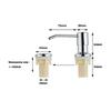 Kitchen Stainless Steel Sink Soap Dispenser Pump Head with Extension Silicone Tube