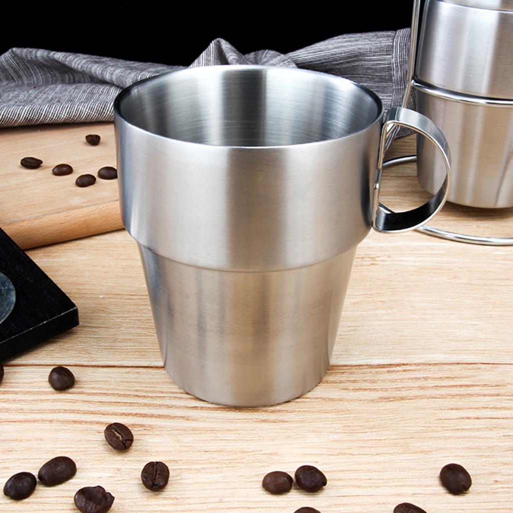 Buy Stainless Steel Beer Camping Mugs Coffee Cup for Travel Plastic