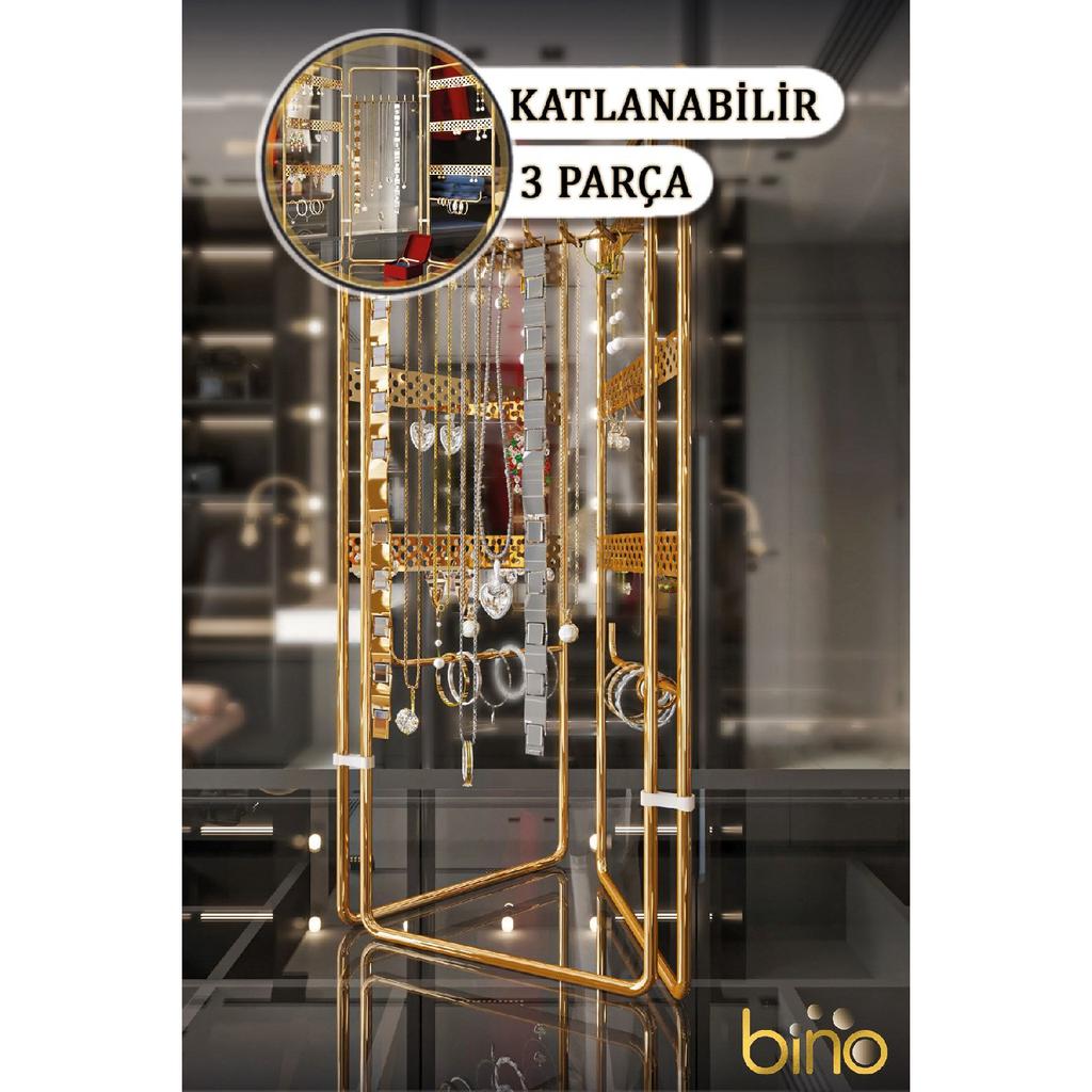 Jewelry Organizer Organizer Box Decorative Jewelry Stand 3 Piece Necklace Ring Earring Holder