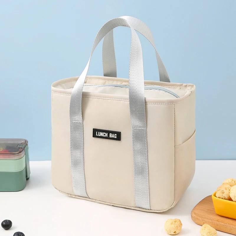 Insulated Lunch Box Thermal Bag Large Capacity Work Food Delivery Storage Container for Women Cooler Tote Travel Picnic Pouch