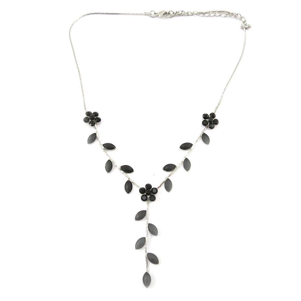 Les Trésors De Lily [J4017] - Collier Créateur 'Paradis Floral' noir