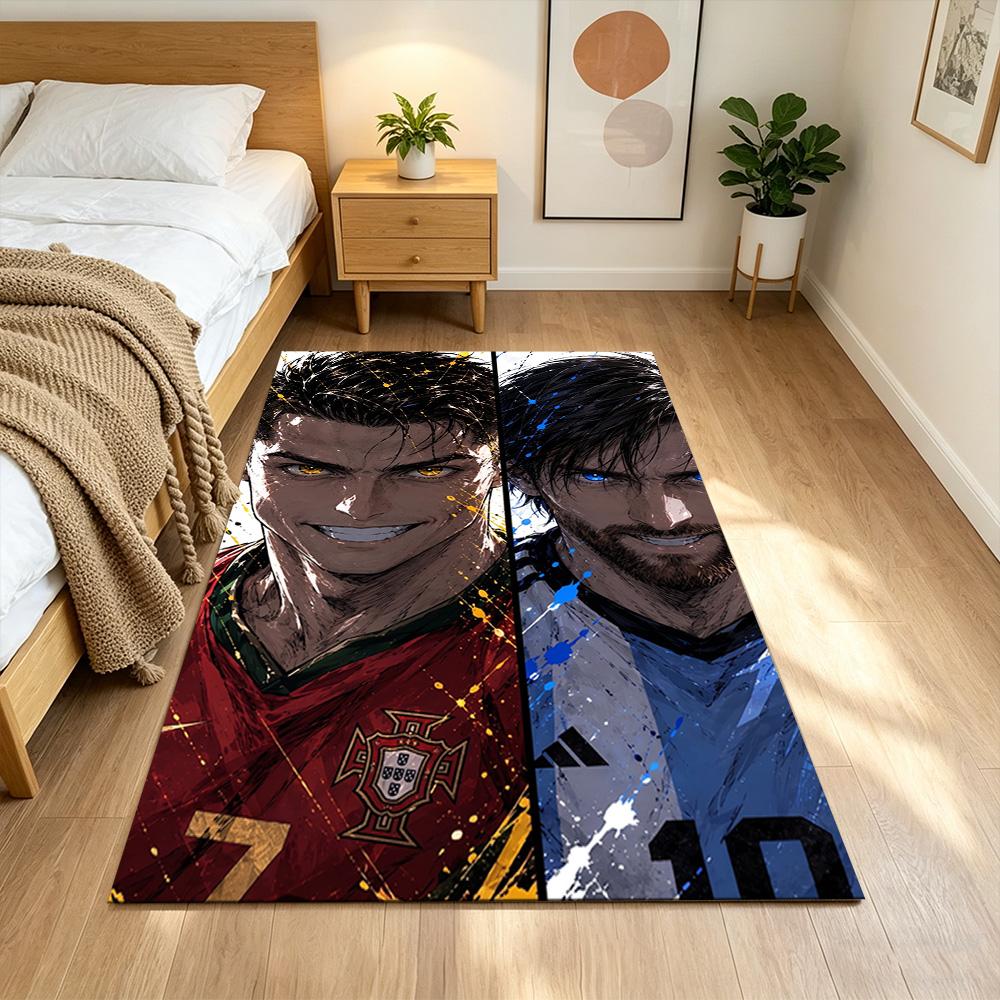 Cristiano Ronaldo Floor Rug Office Rug Perfect for Hallway Playrooms Study room Dining Room Anti-slip Rug Decorate Offices