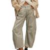 Barrel Jeans for Women Floral Print Boyfriend Baggy Jeans Casual Mid
