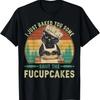 I Just Baked You Some Shut The Fucupcakes Vintage Retro Cat T-Shirt