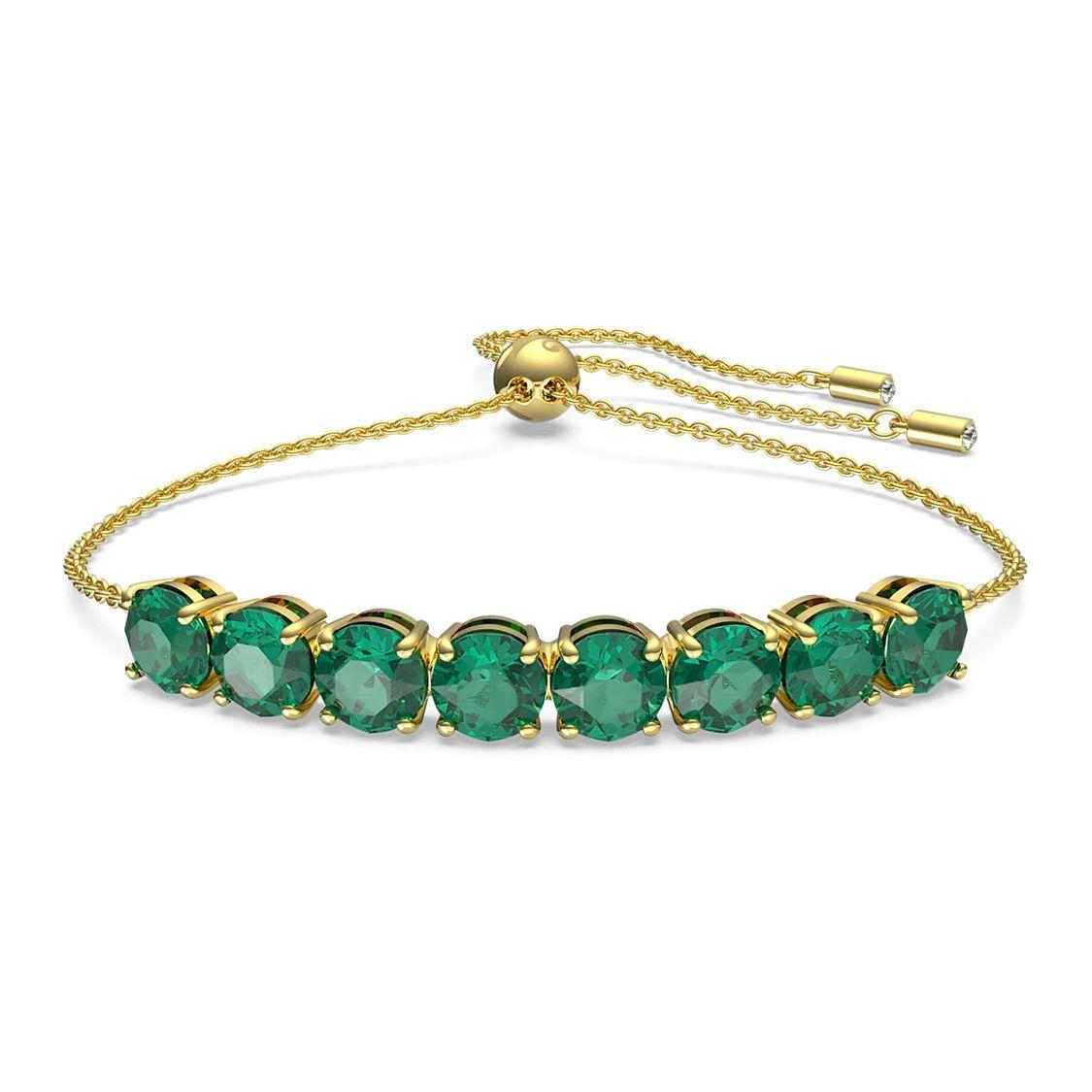 Swarovski Exalta Bracelet Unisex jewelry Green 5643756 Box (Random Color)