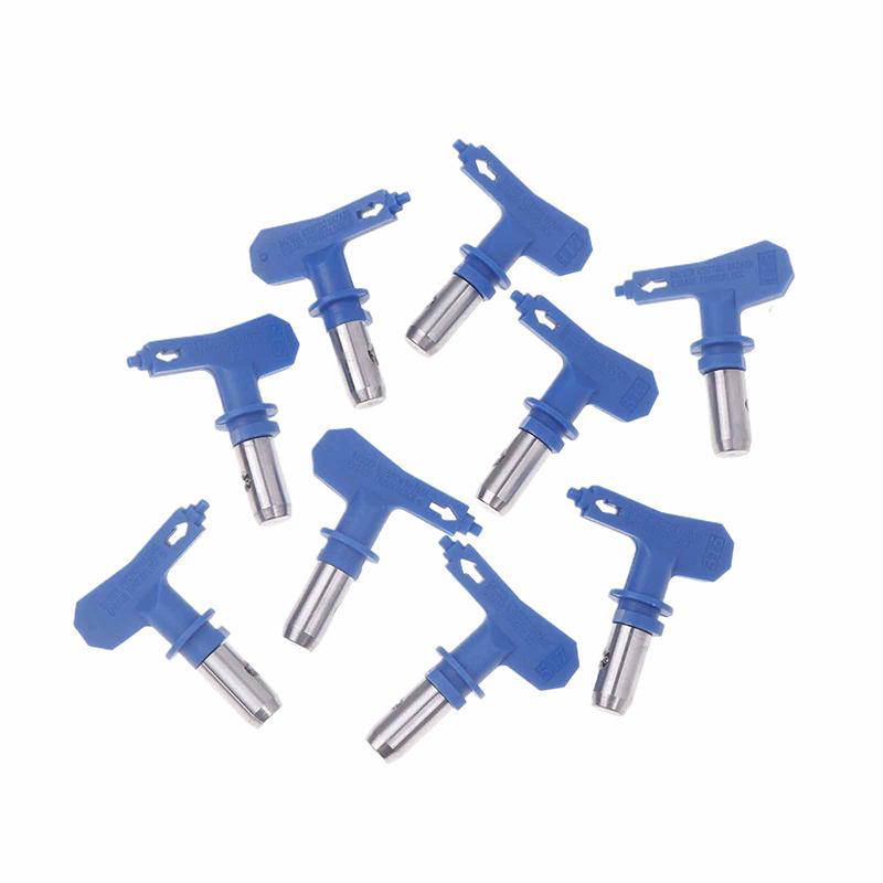 Blue Airless Paint Nozzles 211 313 315 415 417 515 517 523 623 For Airless Spraying Machine Tips And Paint Sprayer Machine Parts