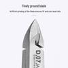 D07 Stainless Steel Cuticle Scissors & Nail Clippers Set - Oblique Mouth for Salon-Quality Nail Care