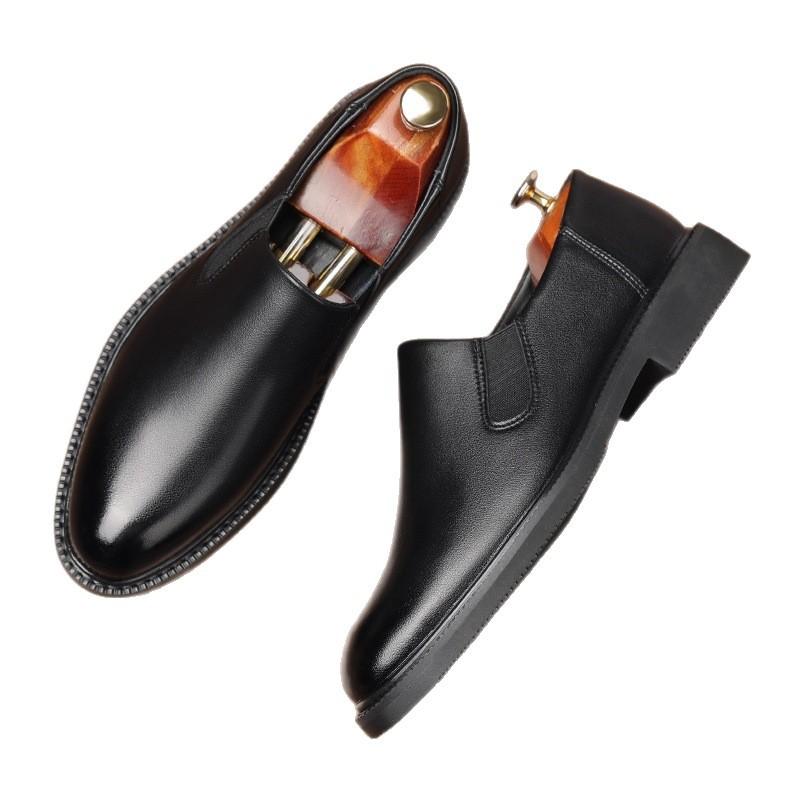 Classic Car Autumn New Chelsea Men's Dress Leather Shoes Business Casual Fashion Leather Shoes
