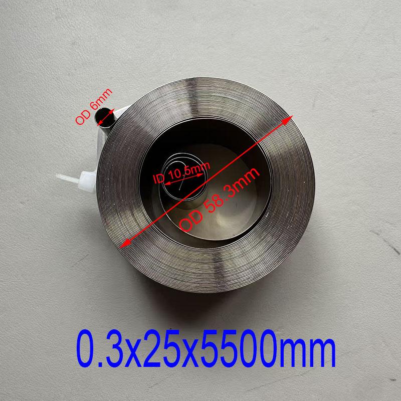 Width 19mm Spiral Flat Wire Coil Large Size Scroll Spring Constant Force Springs 0.3mm Thickness*19mm Width*5300mm Length