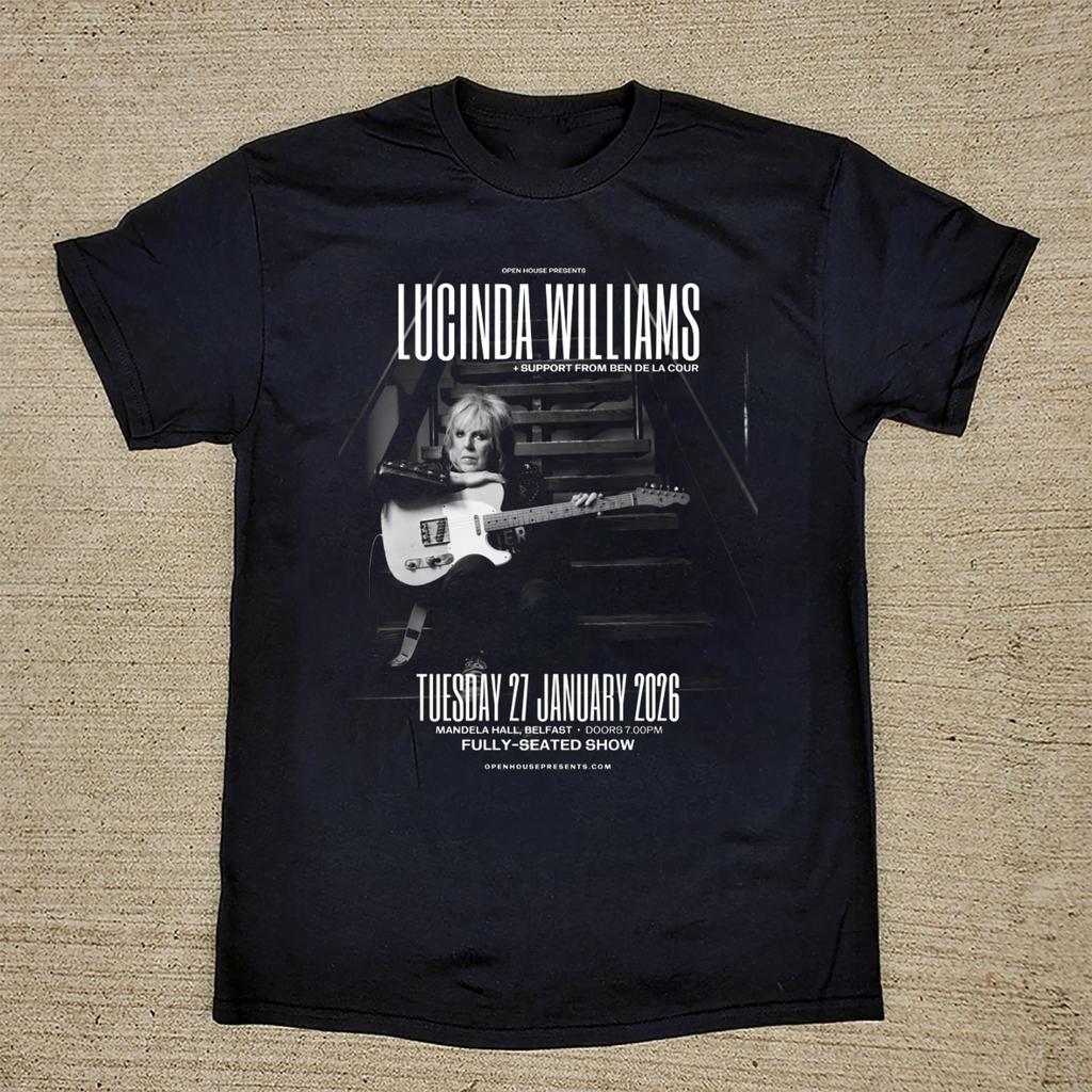 LUCINDA WILLIAMS 27th January Black Cotton Shirt Full size S-5XL TH93