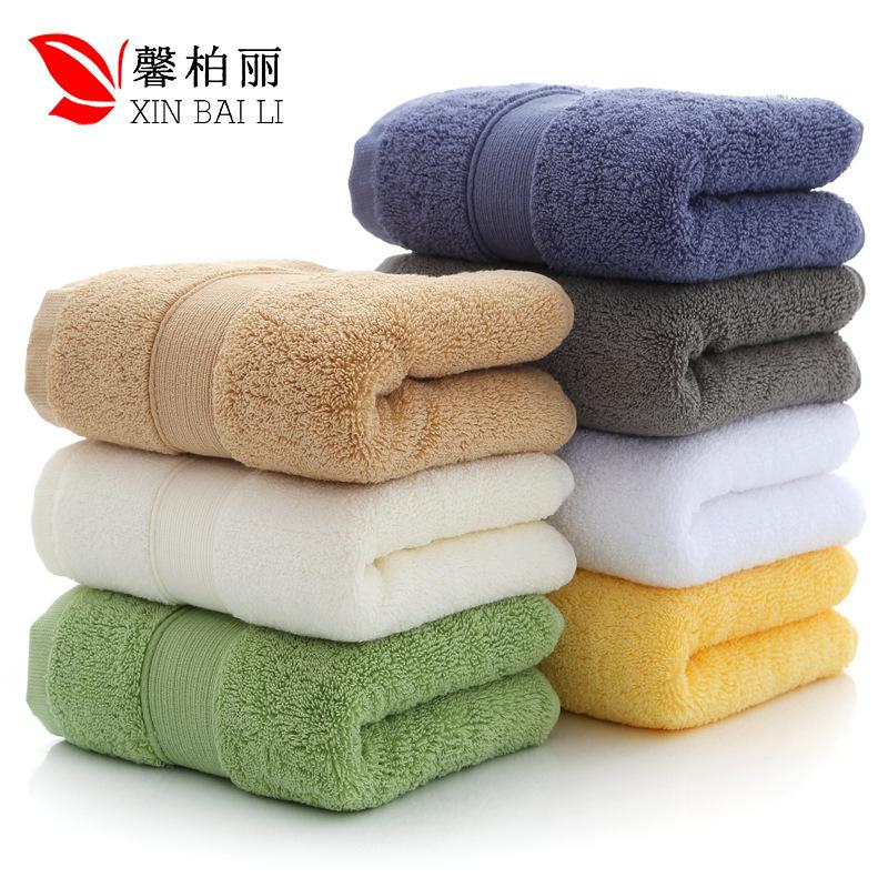 Thickened pure cotton towel gift supermarket 120g towel embroidered plain face towel