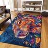 Colorful Sleep Animal Pattern Square Carpet,Area Rug,Carpet Rug for Living Room Bedroom Sofa Playroom Decor,Non-slip Floor Mat,Holiday Birthday Gifts