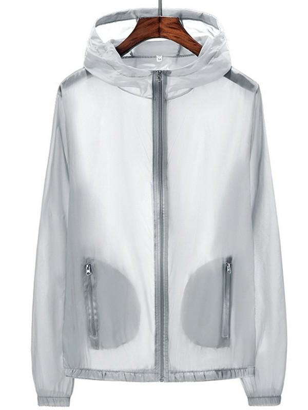 Unisex Summer Windbreaker with Custom Logo - Lightweight, Plus Size Sunscreen Jacket for Outdoor and Workwear