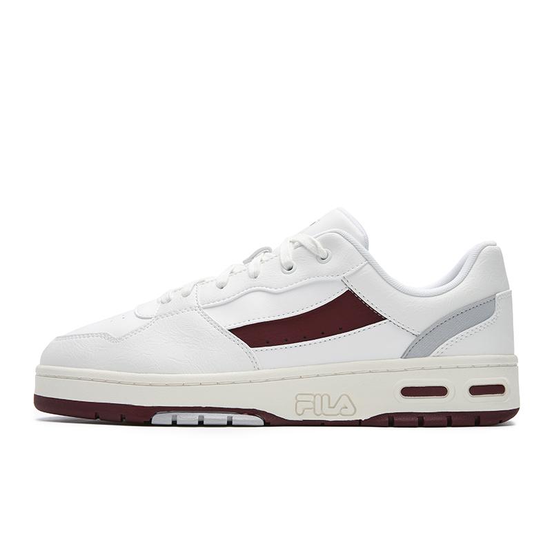 FILA Teratach Wear resistant And Lightweight Low top Skateboard Shoes Men s White Red F12M542228FBC 43
