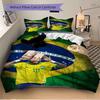 3Pcs Brazilian Celebration Bedding Sets For All Sizes New 3D Printed Bed Cover Comforter Duvet Cover Pillowcase Bedroom Decoration