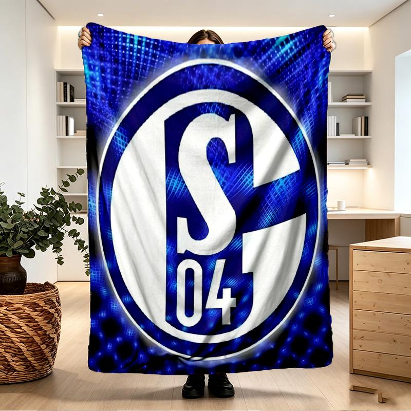 FC Schalke 04 Print Blanket - Soft & Comfortable, for Bedroom, Travel, Sofa, Home Decoration - Birthday Christmas Gift for Friend