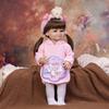 Realistic 22 Inch Smiling Reborn Baby Doll Full Silicone Vinyl Looks Real Princess Newborn Babies Doll Toy for Kids