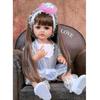 Reborn Babies Girl Twins Dolls 55 Cm Full Silicone Vinyl Lifelike Princess Long Hair Doll Bebe Reborn Birthday Gifts Made of KEIUMI
