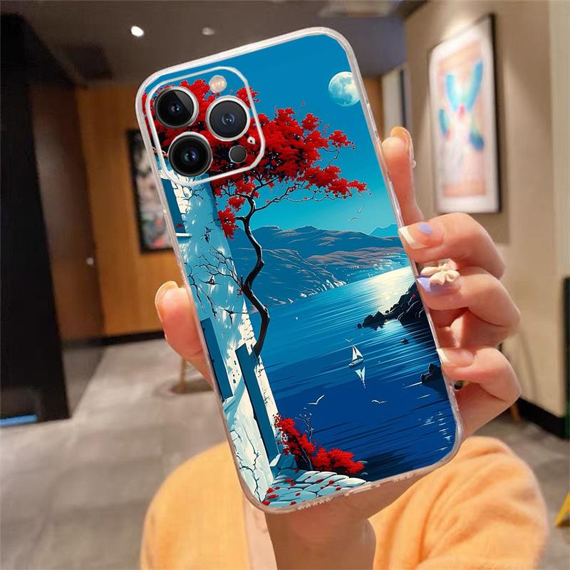 Phone Case Carcasa Funda For iPhone 17 Pro Max Air 16 15 14 13 Pro Max 15 16 Pro 15Plus Greece Turkey Italy Scenery Case