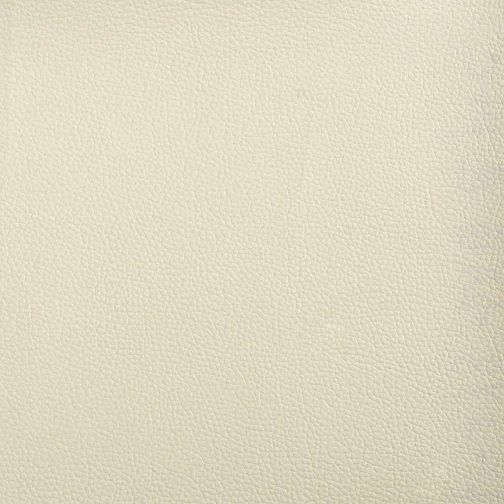 2 Seater Sofa Cream 120 cm Faux Leather