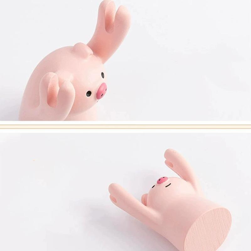 WTEMPO Cute Raising Hand Animal Photo Holders Desktop Message Note Memo Card Holders Resin Table Seat Number Card Clips Car Interior Decors