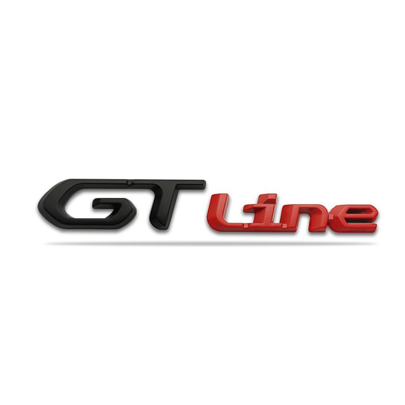 3D Car Sticker GT Logo Metal Emblem Badge Decals For 208 GT LINE 2008 E208 308 306 106 206 205 307 3008 207 508 5008