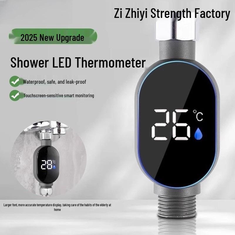 Universelles LED Duschthermometer: Intelligentes Wassertemperaturmessgerät für das Kinderbad