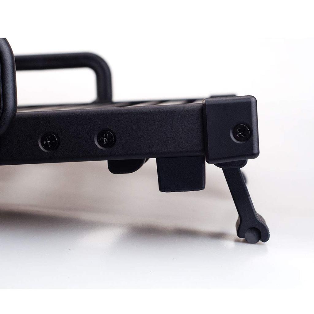 Guitto Guitar Effector Pedal Board Clamp Block Stały efekt Stop aluminium z ultralekką torbą transportową Czarny (Mały)