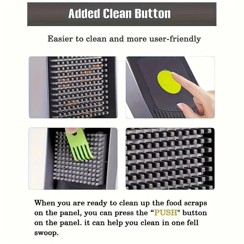 Vegetable Chopper Slicer 14-in-1 with Spice Chopper Set 7 Blades Veggie Dicer Onion Fruit Cutter