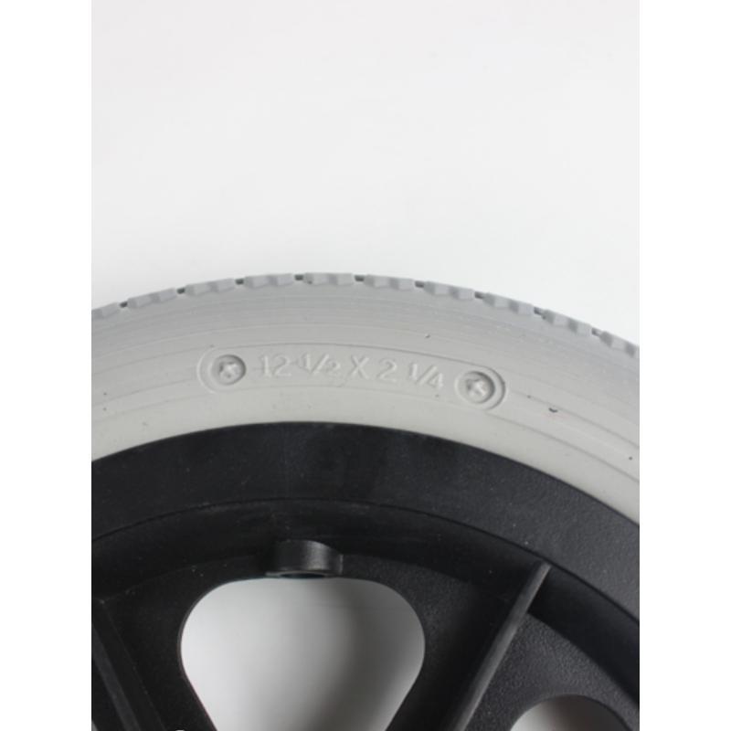1Pcs 12 Inch Polyurethane Solid Wheelchair Tire - 30mm Wide Non-pneumatic Replacement Wheel