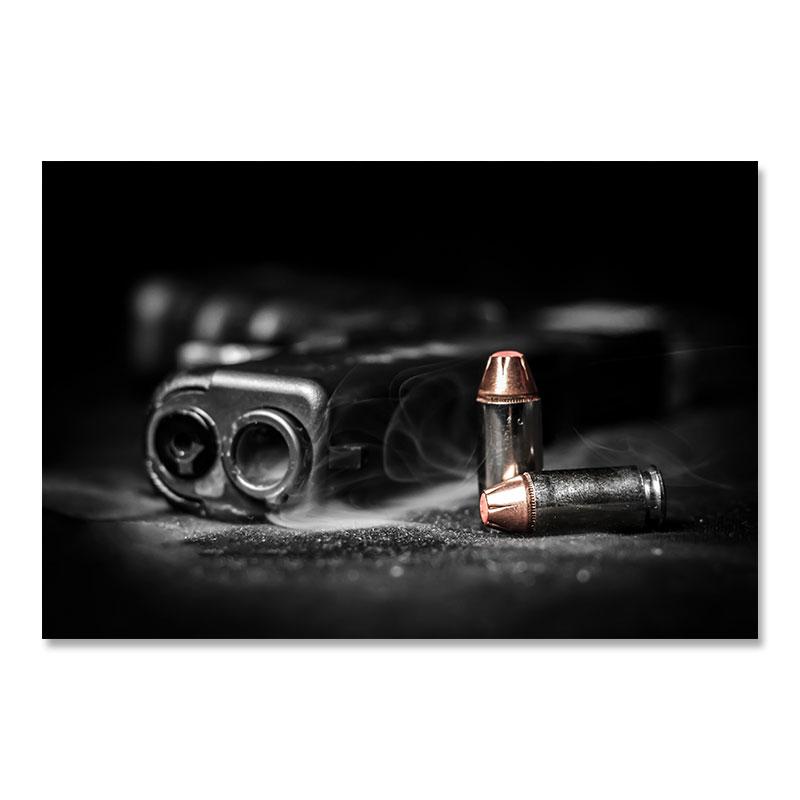 Vintage Weapons Guns Munice Nástěnné obrazy Všechny Bullet Malba na plátně Nástěnné umění Zbraně Plakáty a obrazy pro obývací pokoj Home Decor