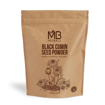 MB Herbals Zwarte Komijnzaad Poeder 227g | Kalonji | Nigella Sativa