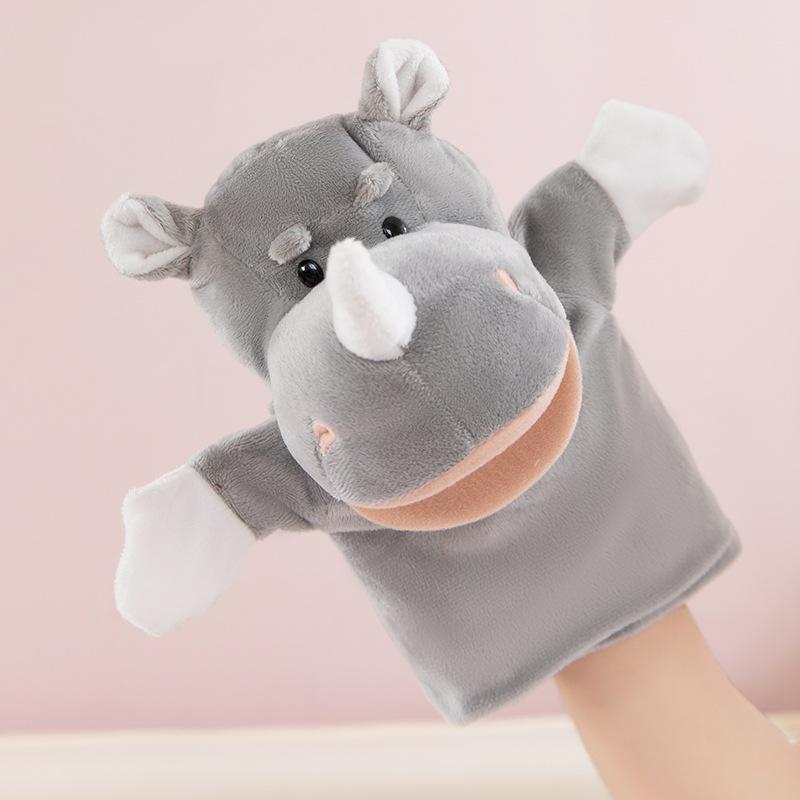 Hand Puppet Toy Animal Hand Soothing Doll Show Lion Can Open Mouth Animal Doll Kindergarten Lecture Props