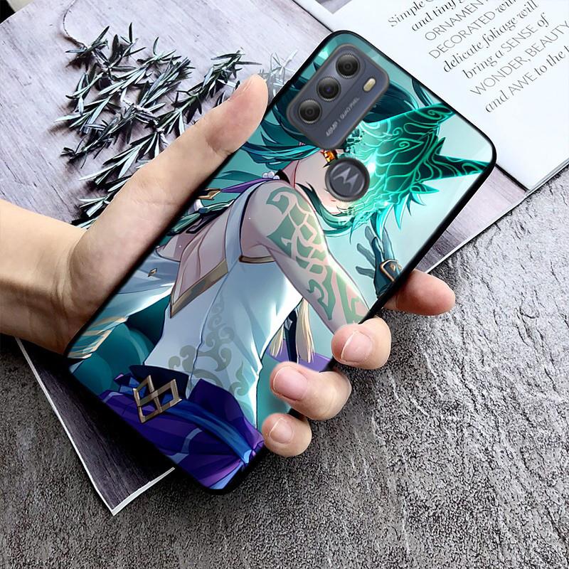 Xiao Genshin Impact Handyhülle für Motorola E7 Plus E32 E20 E40 Edge 20 Lite G22 G52 G20 G30 G100 G60 G50 G10 G Pure G Stylus