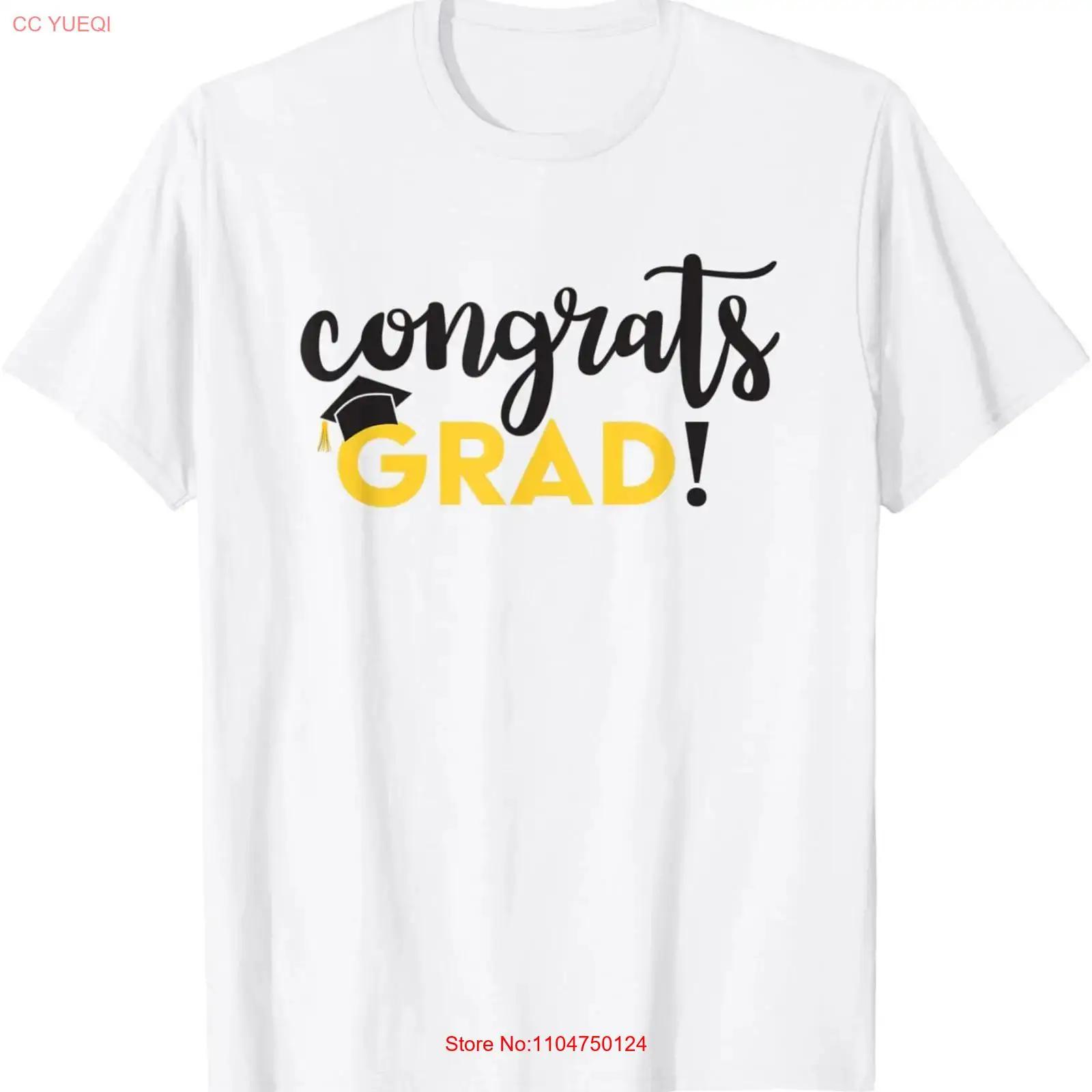 

Congrats GRAD T Shirt vintage Washed Soft Unisex Top For Everyday Wear Versatile Stretched fashion Casual Slightly graphic S разноцветный