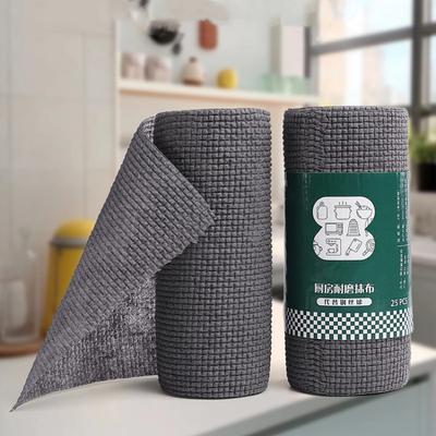 Einweg-Reinigungstuch, Haushalts-Küchentuch, Handtuchrollen, Geschirrtücher, Ersatz für Waschpapiertücher, 1 Rolle mit 25 Blatt