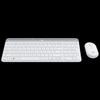 Logitech MK470 Slim Wireless Keyboard and Mouse Combo, Peony White