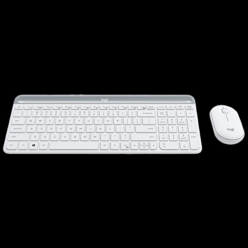 

Logitech MK470 Slim Wireless Keyboard and Mouse Combo, Peony White