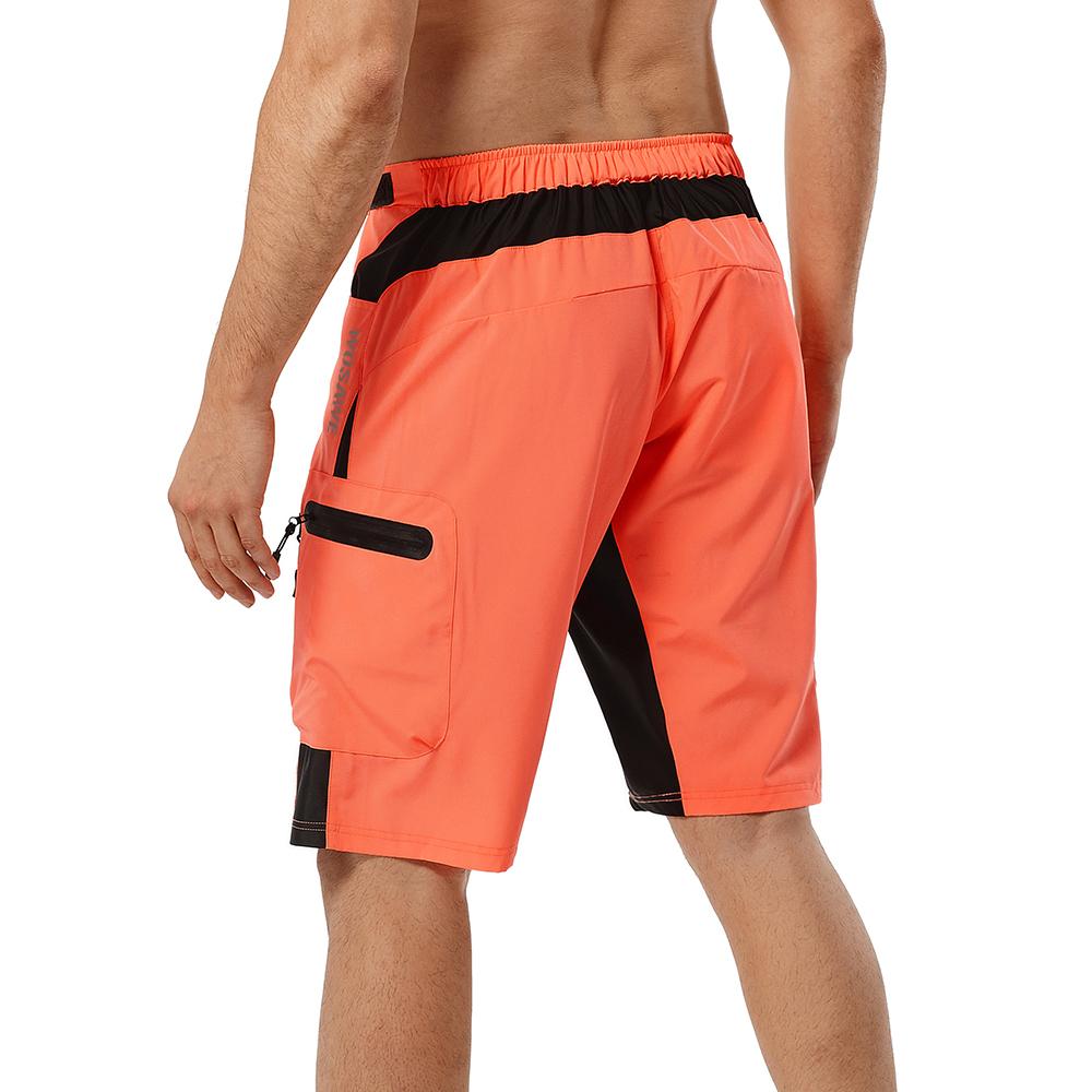 Wosawe Atmungsaktive, hochelastische, reflektierende Weste für Herren, bequeme, lockere Bergshorts, Reitanzug